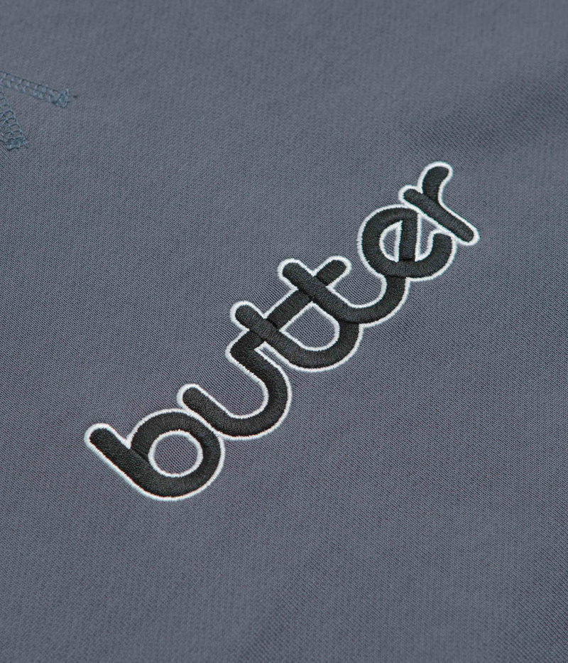 Butter Goods Aspect Crewneck Sweatshirt in Slate and Denim
