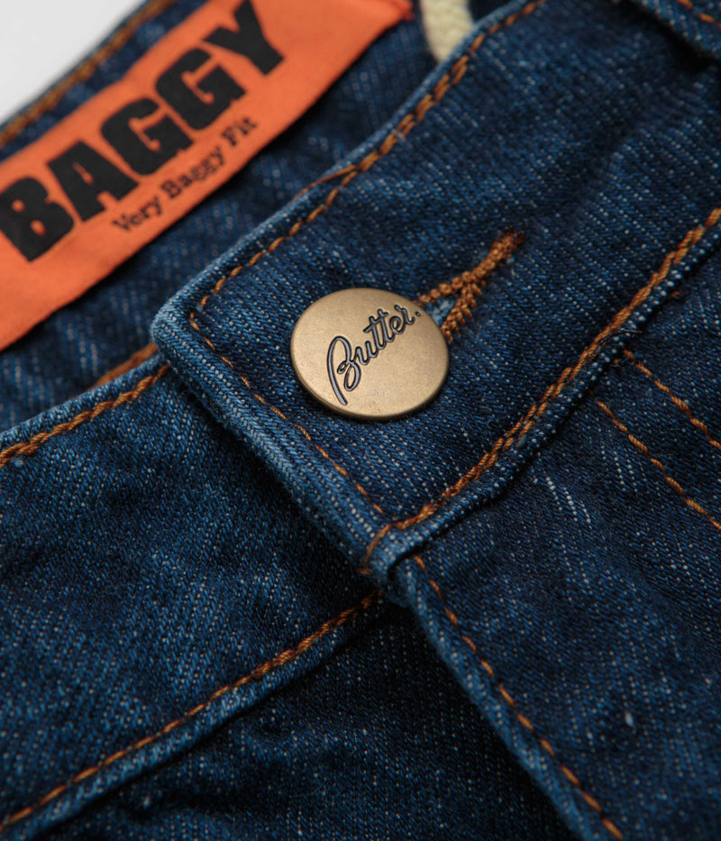 Butter Goods Baggy Jeans in Dark Indigo