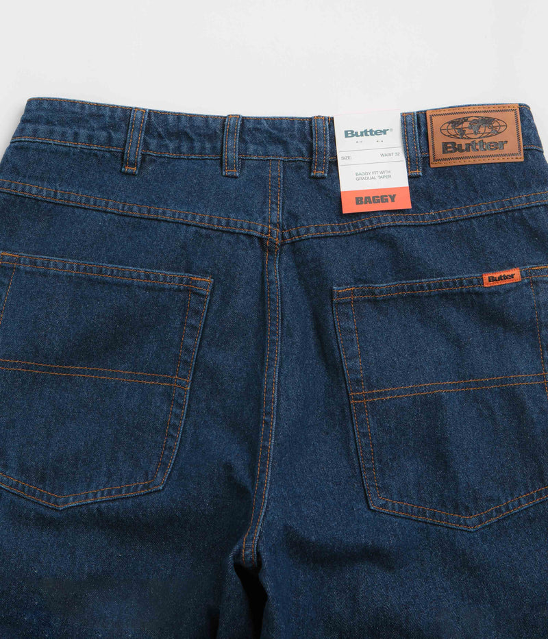 Butter Goods Baggy Jeans in Dark Indigo