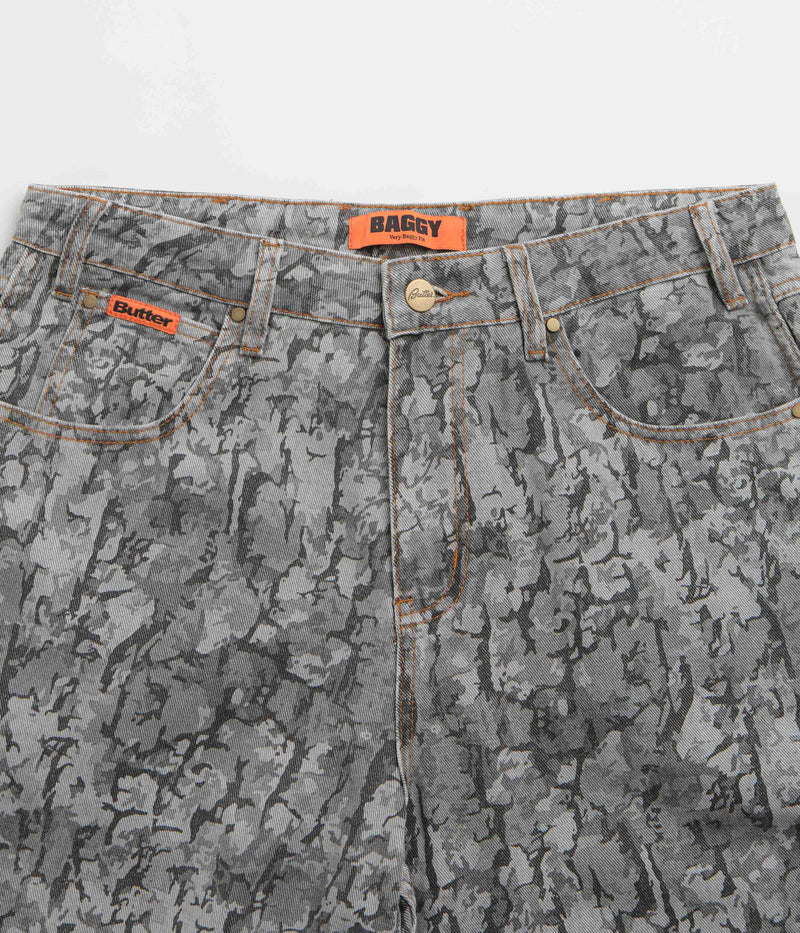 Butter Goods Bark Camo Jeans in Black