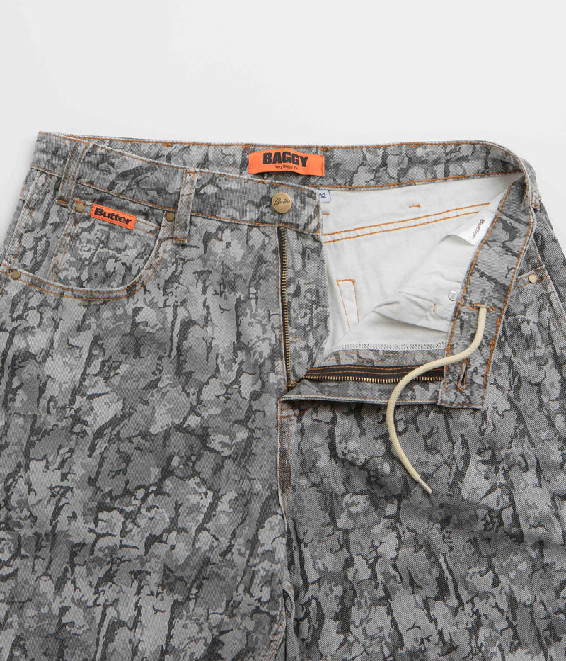 Butter Goods Bark Camo Jeans in Black