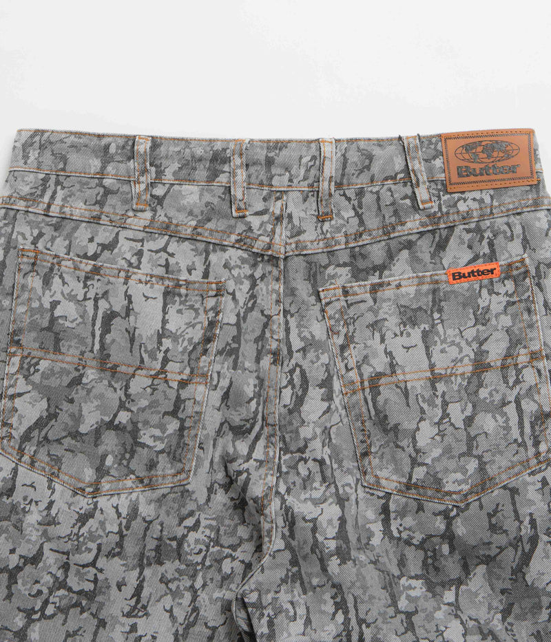 Butter Goods Bark Camo Jeans in Black