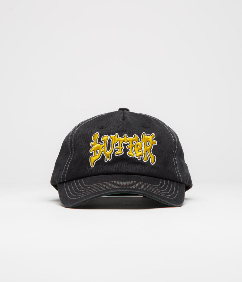 Butter Goods Blotch Cap in Black