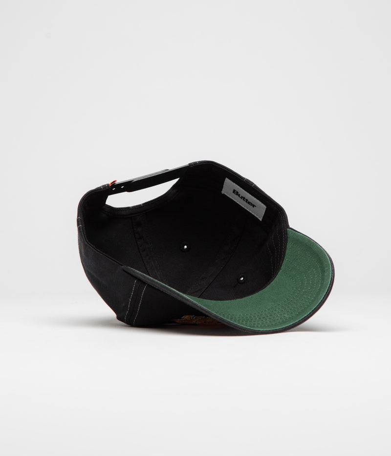 Butter Goods Blotch Cap in Black