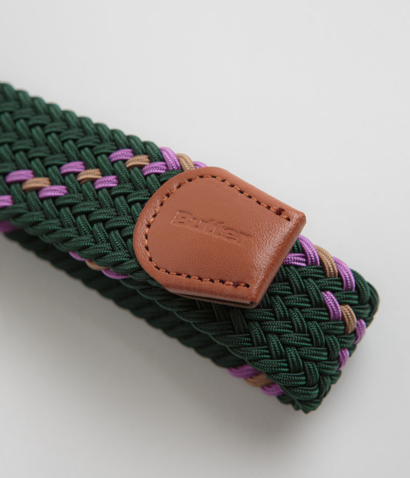 Butter Goods Braided Belt in Forest