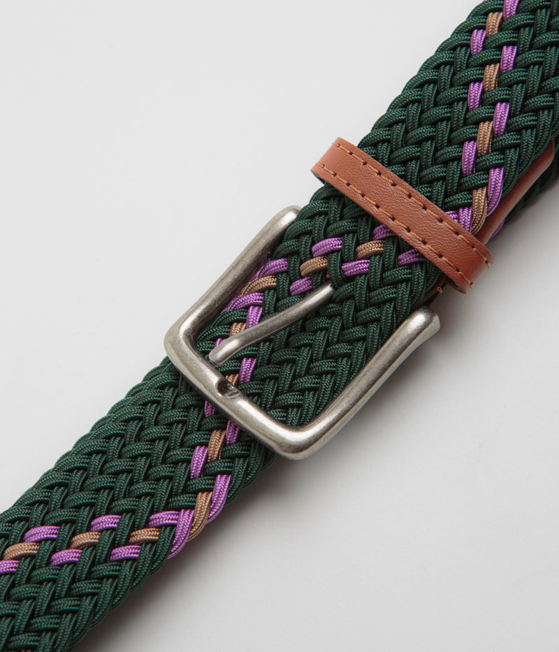 Butter Goods Braided Belt in Forest