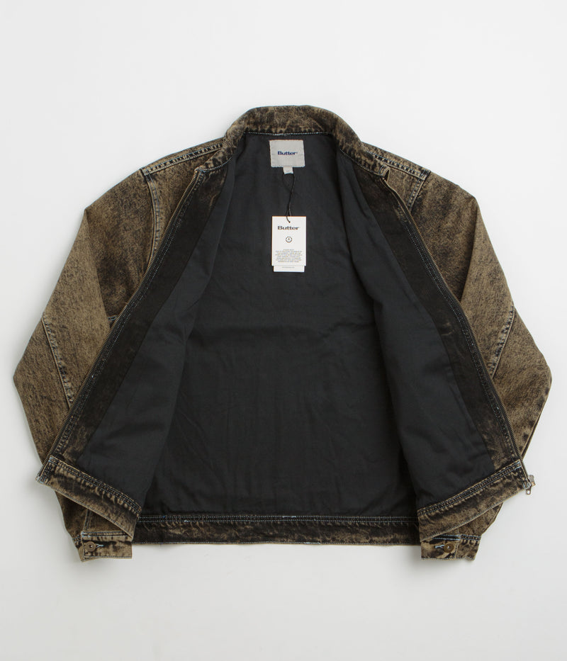 Butter Goods Bronco Denim Jacket in Tinted Brown