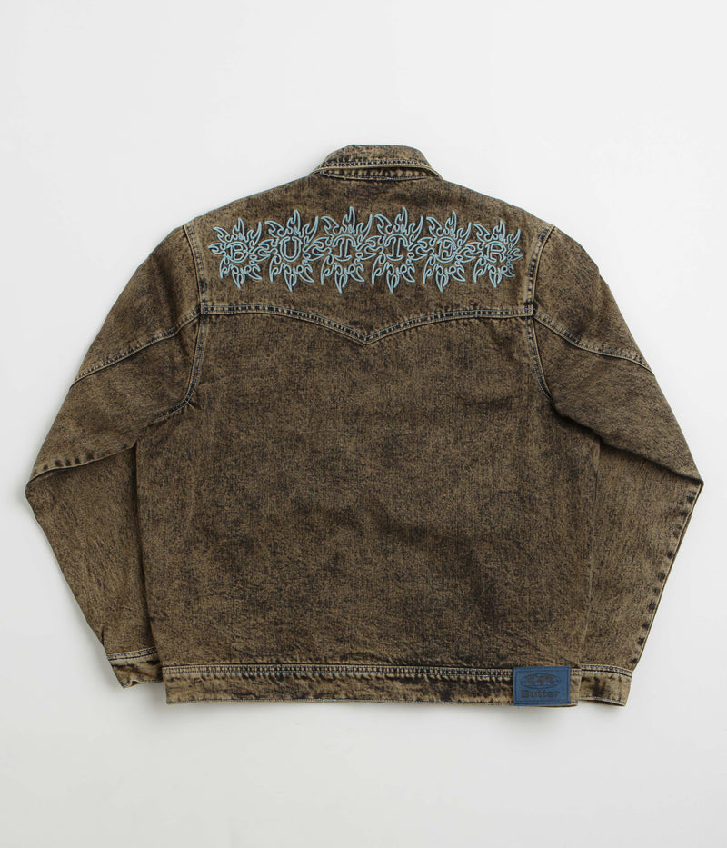 Butter Goods Bronco Denim Jacket in Tinted Brown