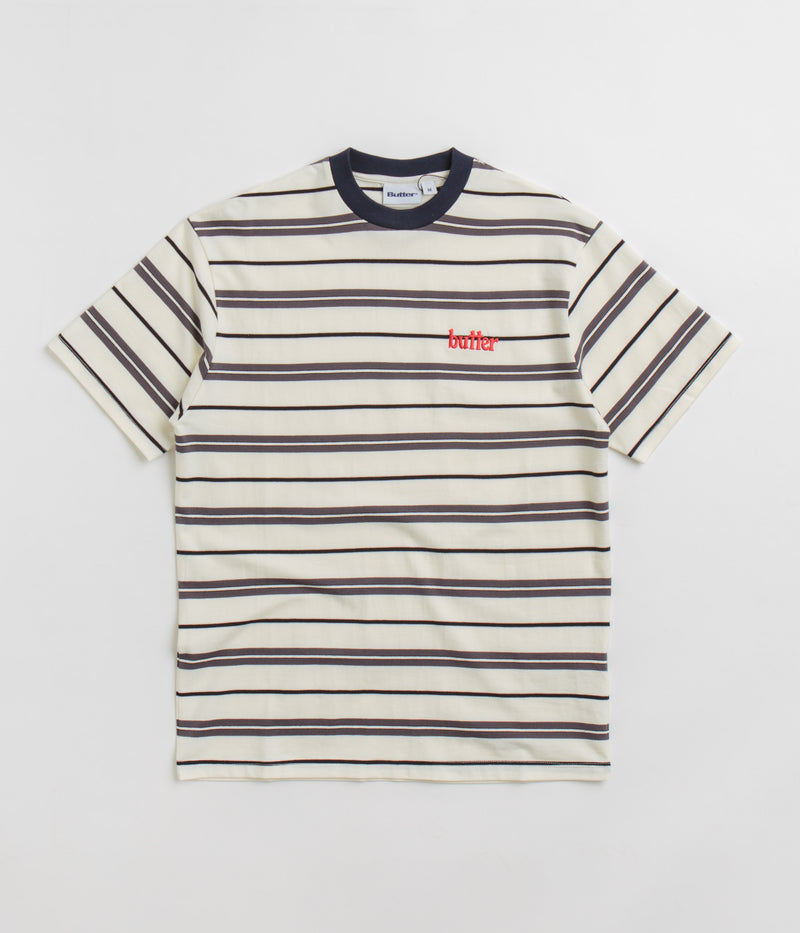 Butter Goods Bryce Striped T-Shirt in White
