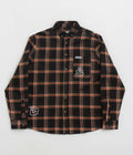 Butter Goods Bugs Flannel Shirt in Black