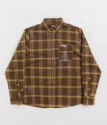 Butter Goods Bugs Flannel Shirt in Chestnut