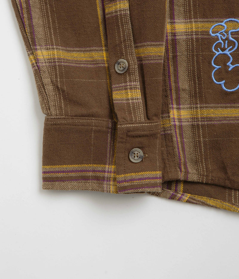 Butter Goods Bugs Flannel Shirt in Chestnut