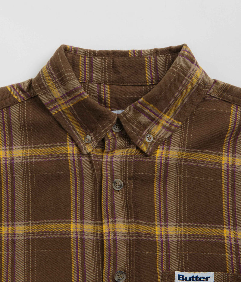 Butter Goods Bugs Flannel Shirt in Chestnut