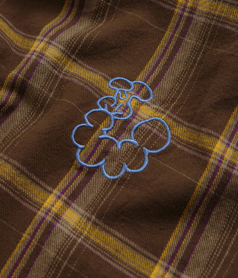 Butter Goods Bugs Flannel Shirt in Chestnut