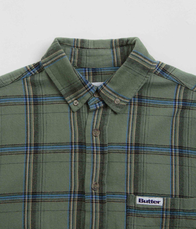 Butter Goods Bugs Flannel Shirt in Sage