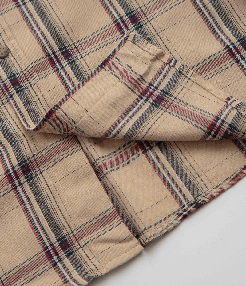 Butter Goods Bugs Flannel Shirt in Tan