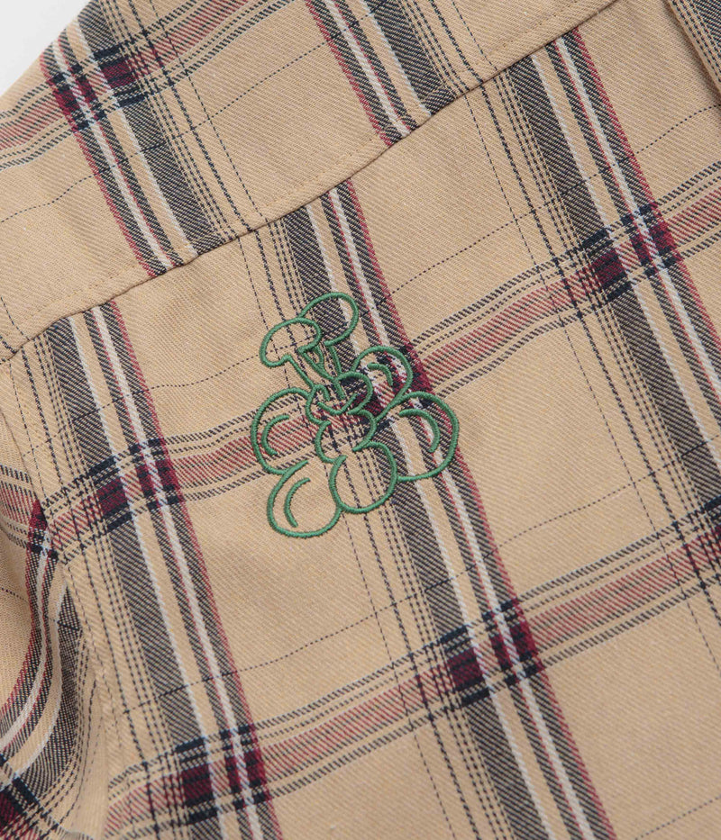 Butter Goods Bugs Flannel Shirt in Tan