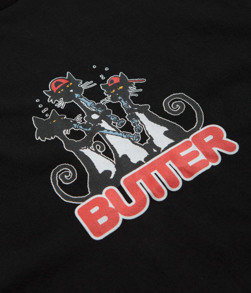 Butter Goods Cats T-Shirt in Black