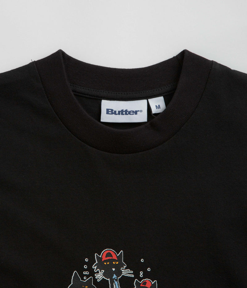 Butter Goods Cats T-Shirt in Black
