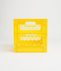 Butter Goods Collapsable Record Crate in Yellow
