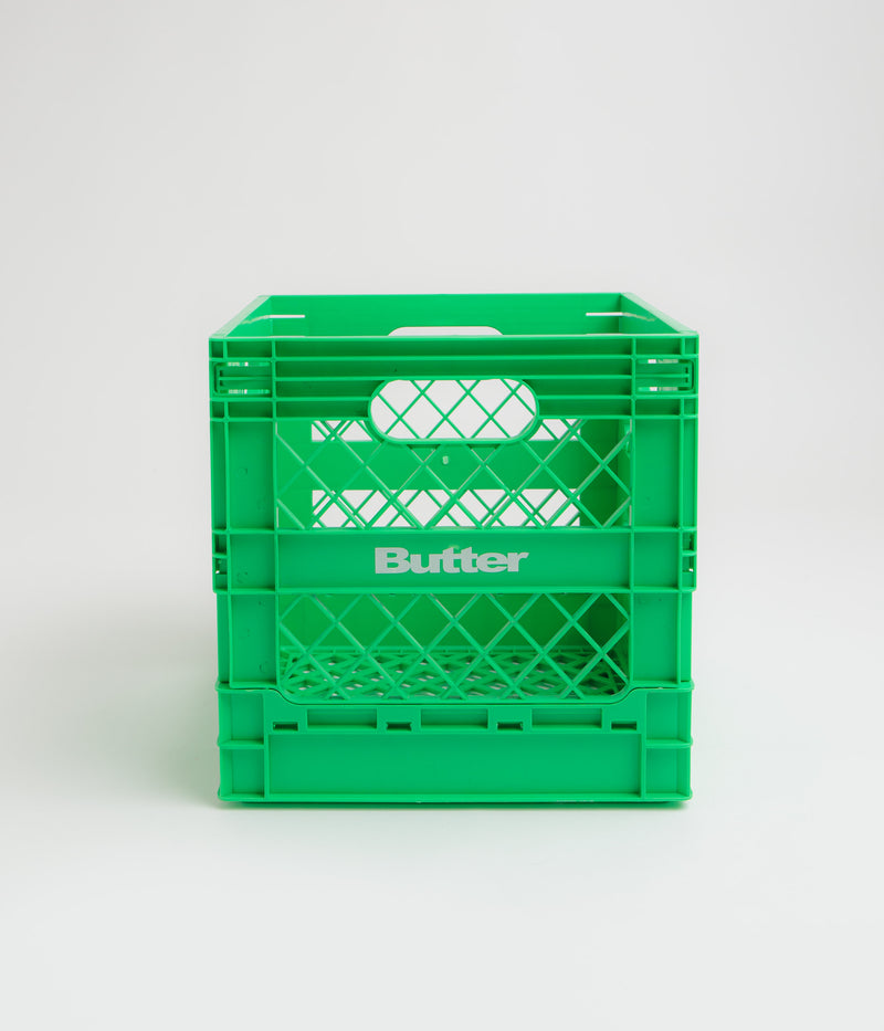 Butter Goods Collapsible Record Crate in Green