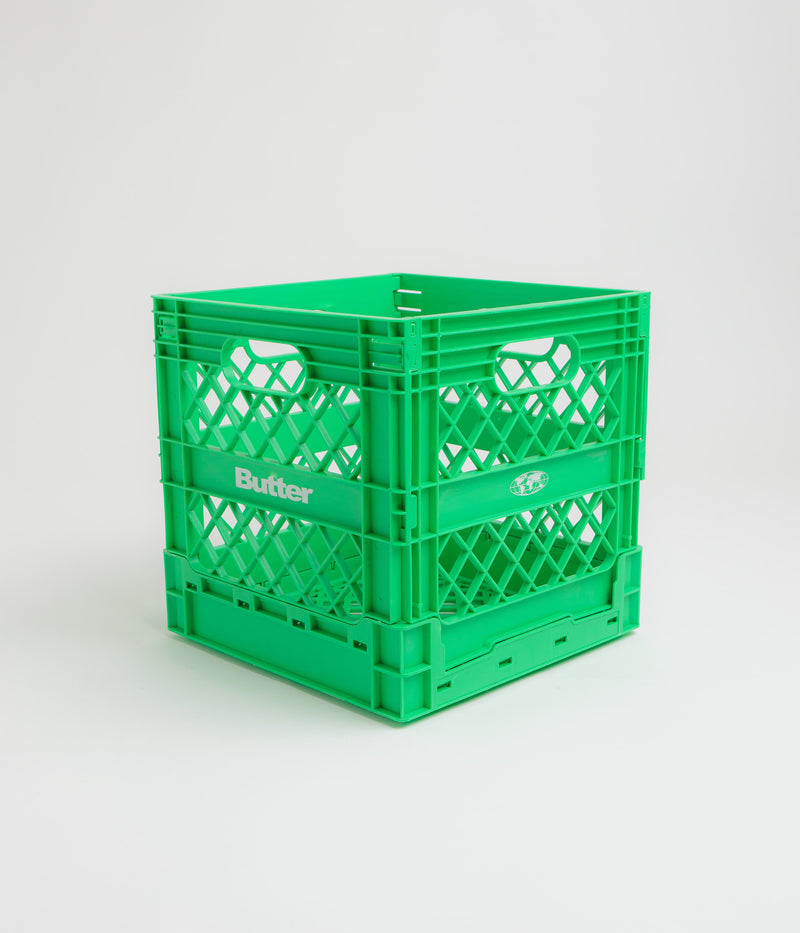 Butter Goods Collapsible Record Crate in Green