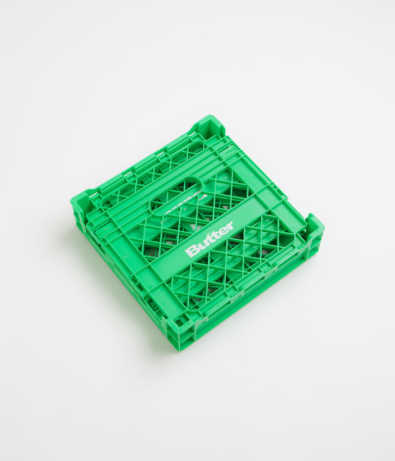 Butter Goods Collapsible Record Crate in Green