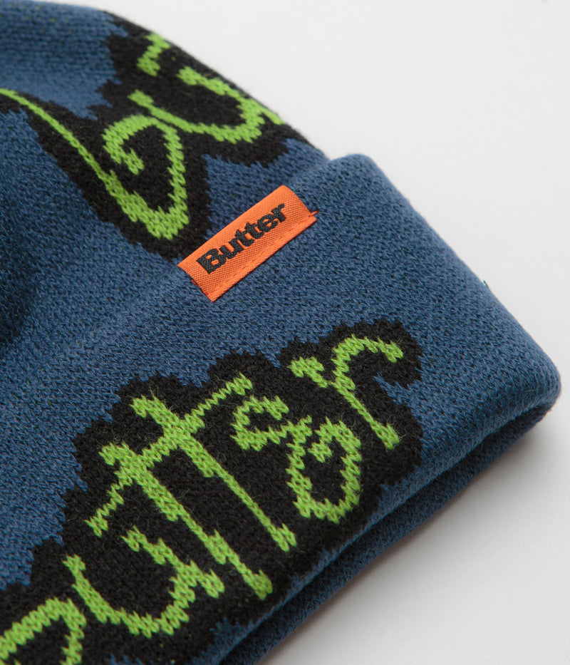Butter Goods Connection Beanie in Denim