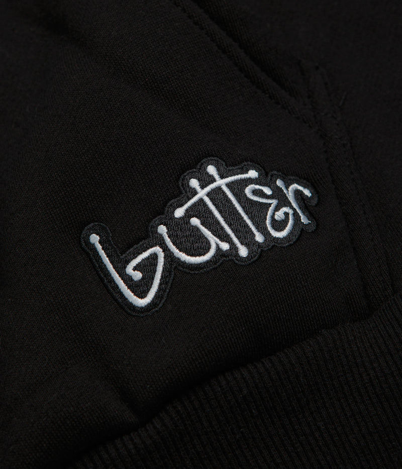 Butter Goods Connection Zip-Thru Hoodie in Black