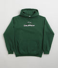 Butter Goods Corrosive Applique Hoodie in Forest Green