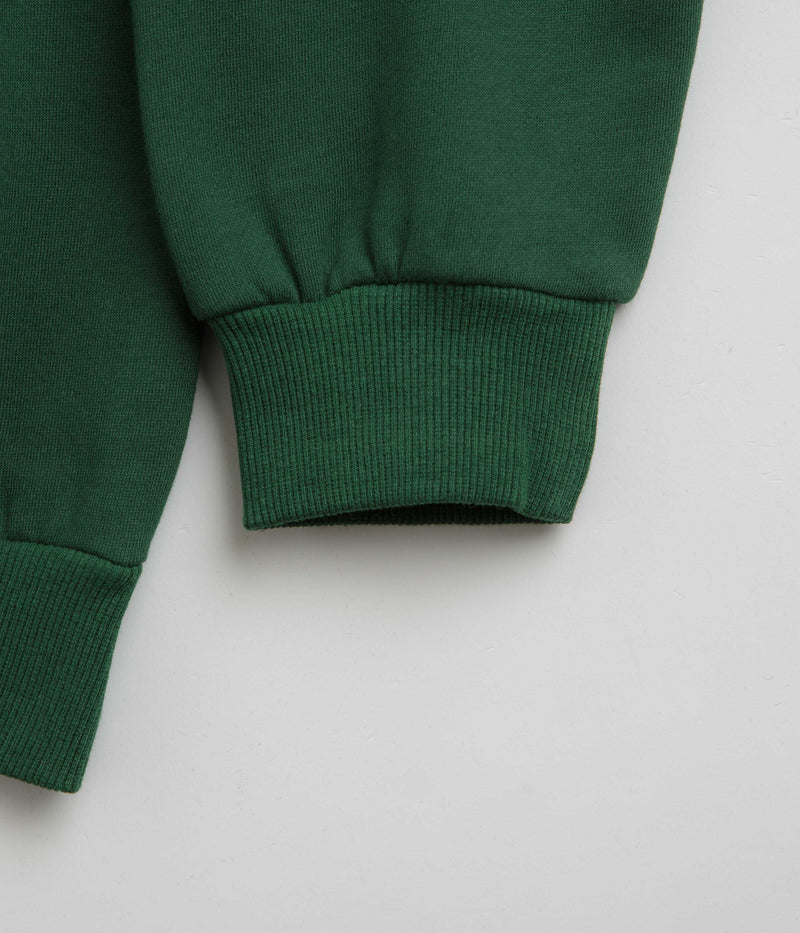 Butter Goods Corrosive Applique Hoodie in Forest Green
