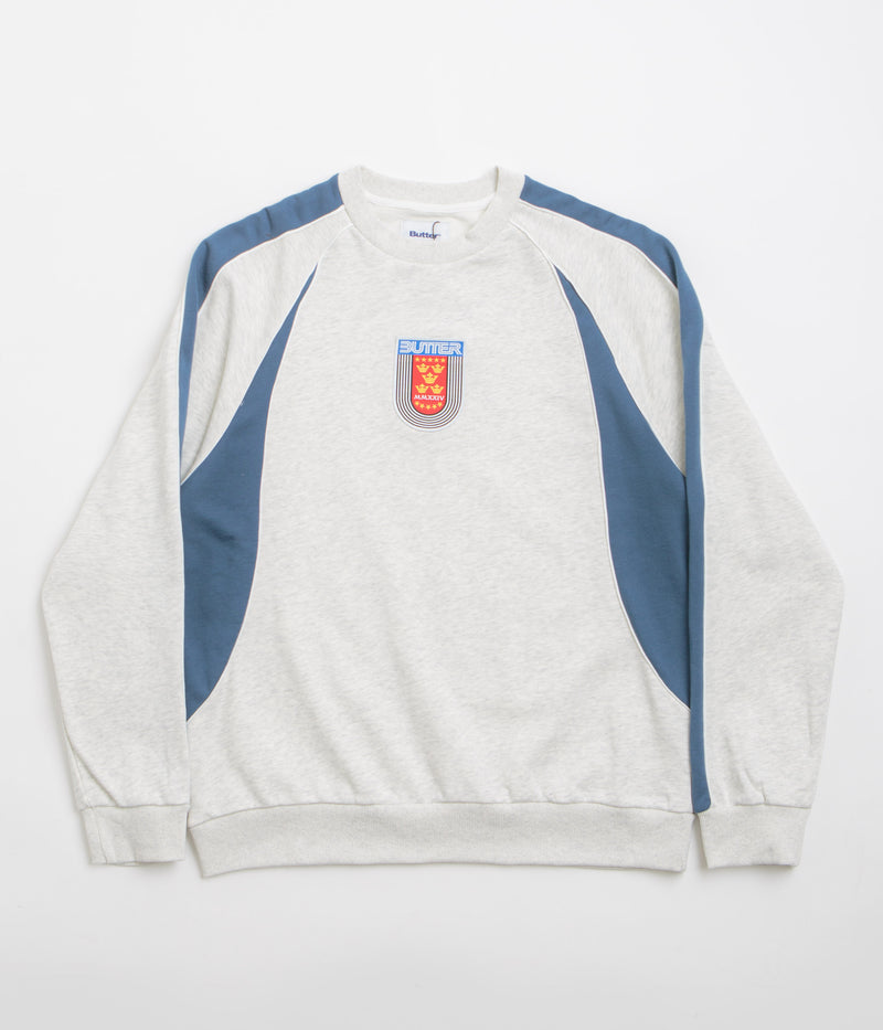 Butter Goods Crown Crewneck Sweatshirt in Ash