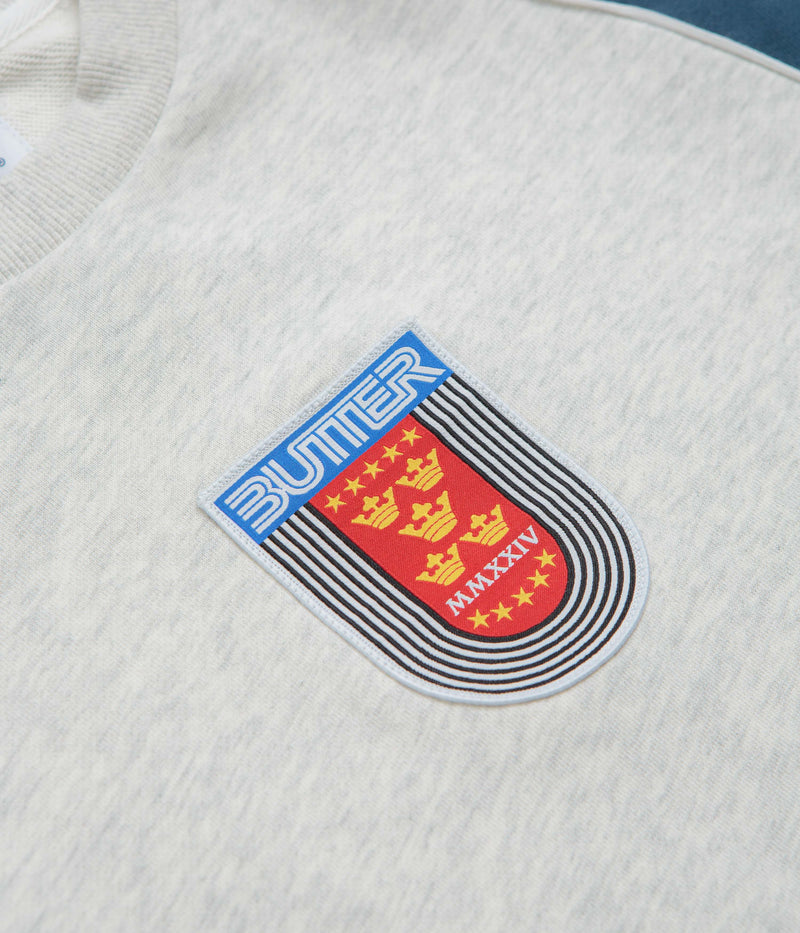 Butter Goods Crown Crewneck Sweatshirt in Ash