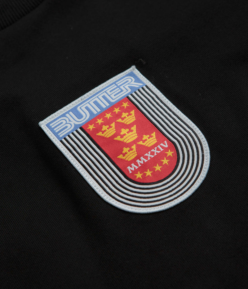 Butter Goods Crown Crewneck Sweatshirt in Black