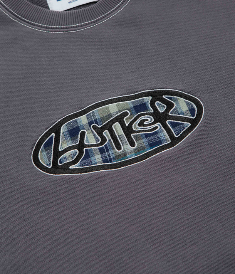 Butter Goods Crust Crewneck Sweatshirt in Washed Charcoal