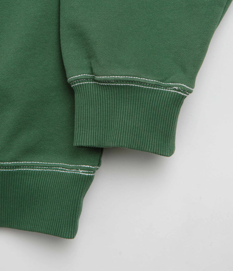 Butter Goods Crust Crewneck Sweatshirt in Washed Forest