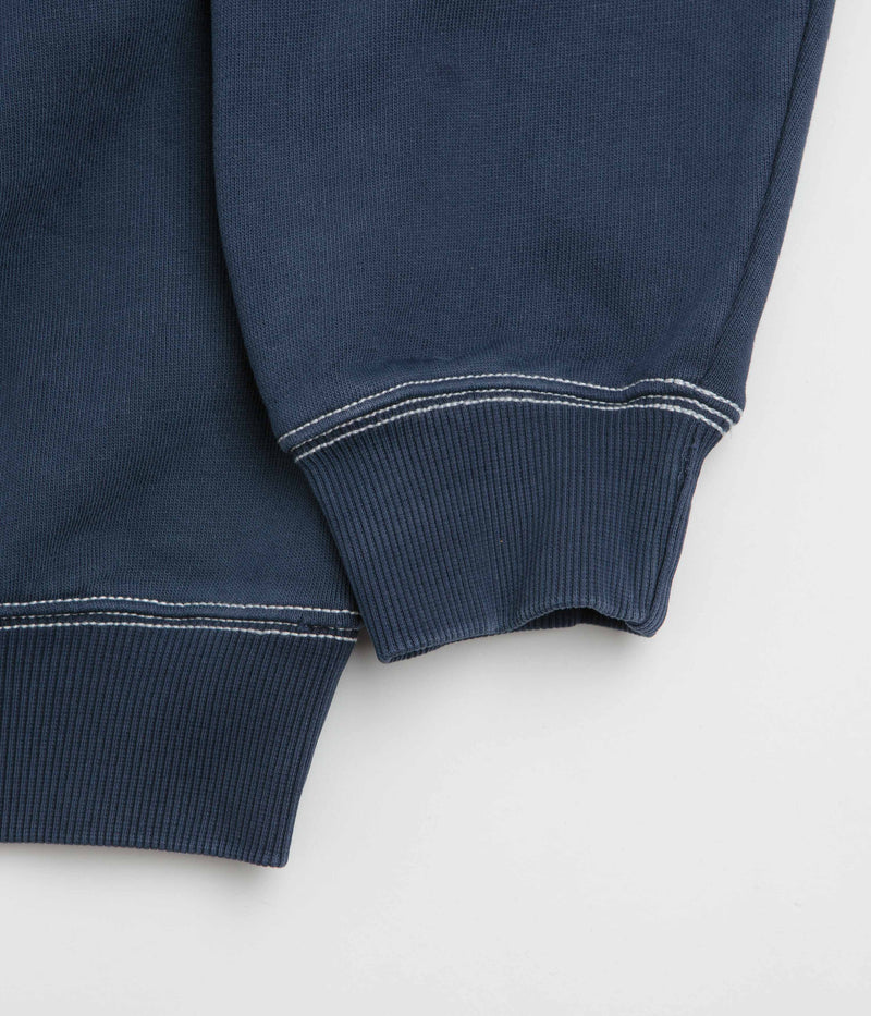 Butter Goods Crust Crewneck Sweatshirt in Washed Navy