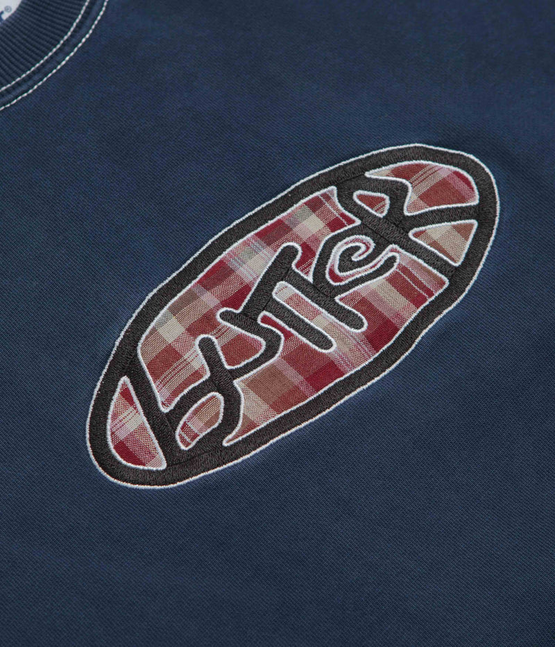 Butter Goods Crust Crewneck Sweatshirt in Washed Navy