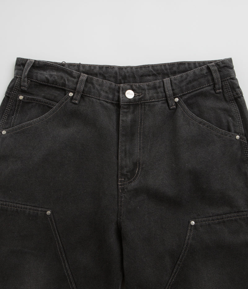 Butter Goods Davide Double Knee  Jeans in Washed Black