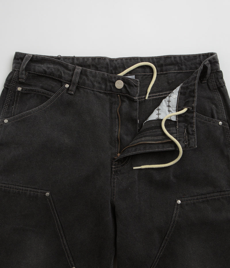 Butter Goods Davide Double Knee  Jeans in Washed Black