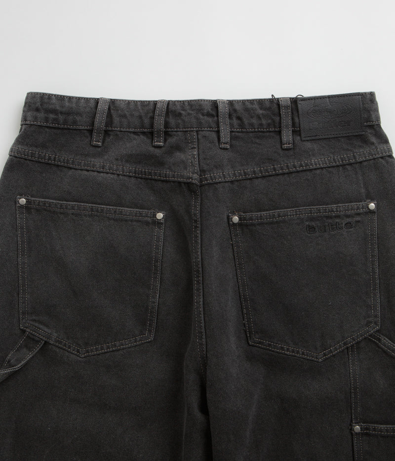 Butter Goods Davide Double Knee  Jeans in Washed Black