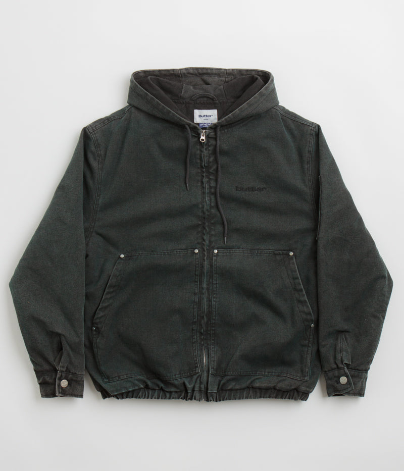 Butter Goods Davide Work Jacket in Washed Black