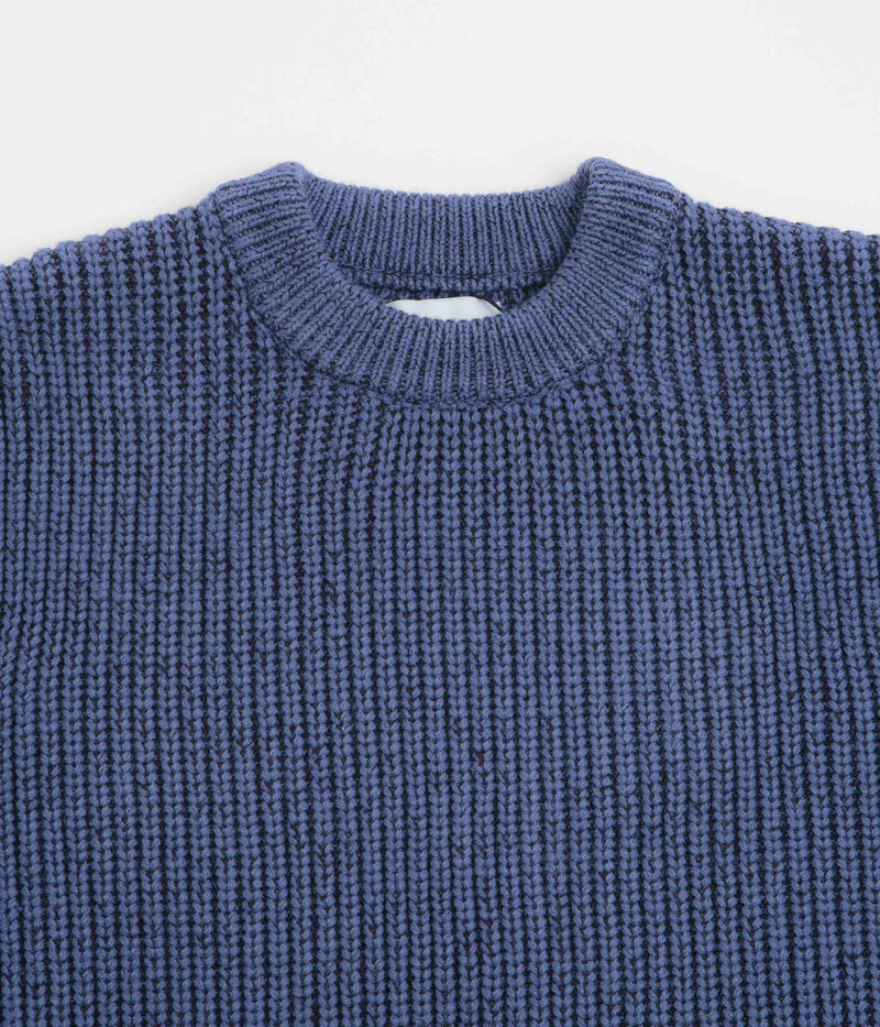 Butter Goods Drain Knit Sweatshirt in Midnight