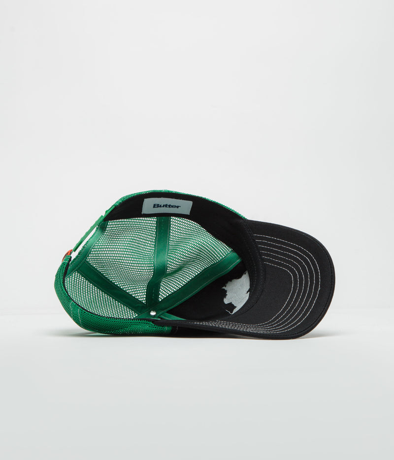 Butter Goods Edge Trucker Cap in Black