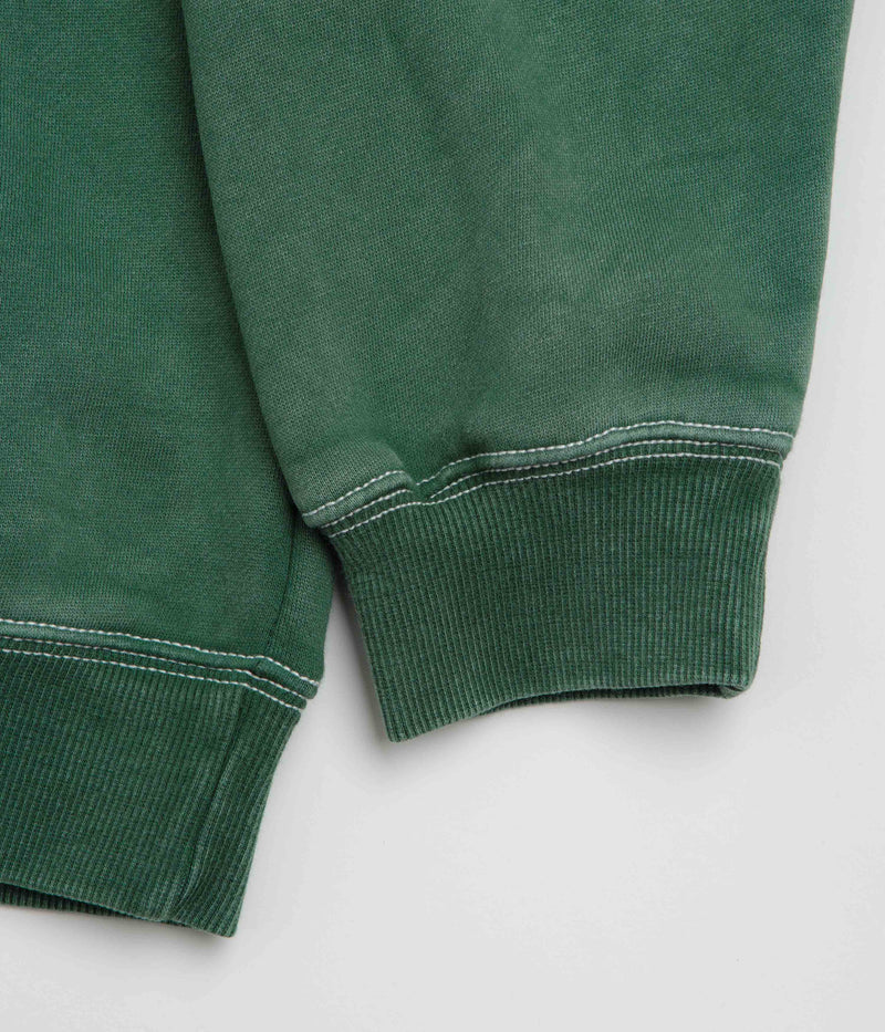 Butter Goods Equipment Applique Crewneck Sweatshirt in Washed Fern