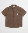 Butter Goods Equipment Short Sleeve Shirt in Brown