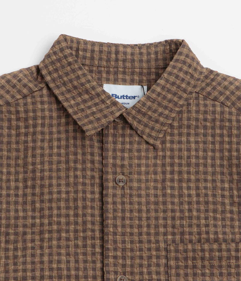 Butter Goods Equipment Short Sleeve Shirt in Brown