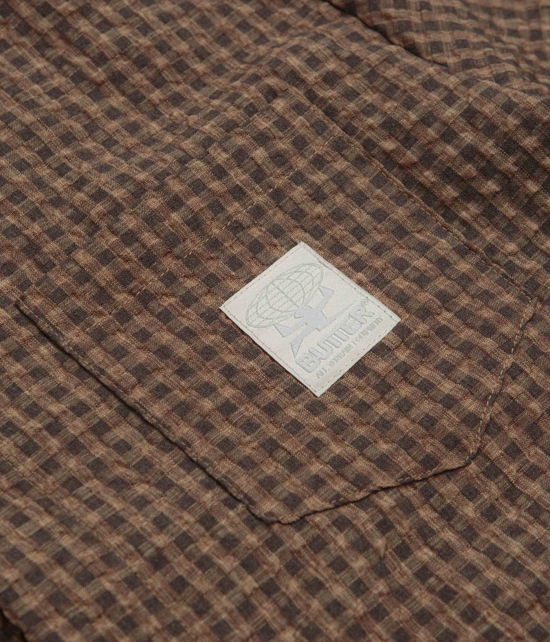 Butter Goods Equipment Short Sleeve Shirt in Brown