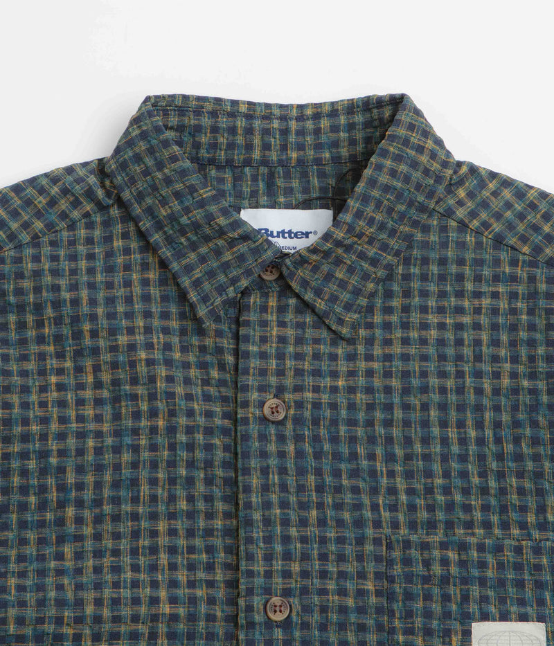 Butter Goods Equipment Short Sleeve Shirt in Navy