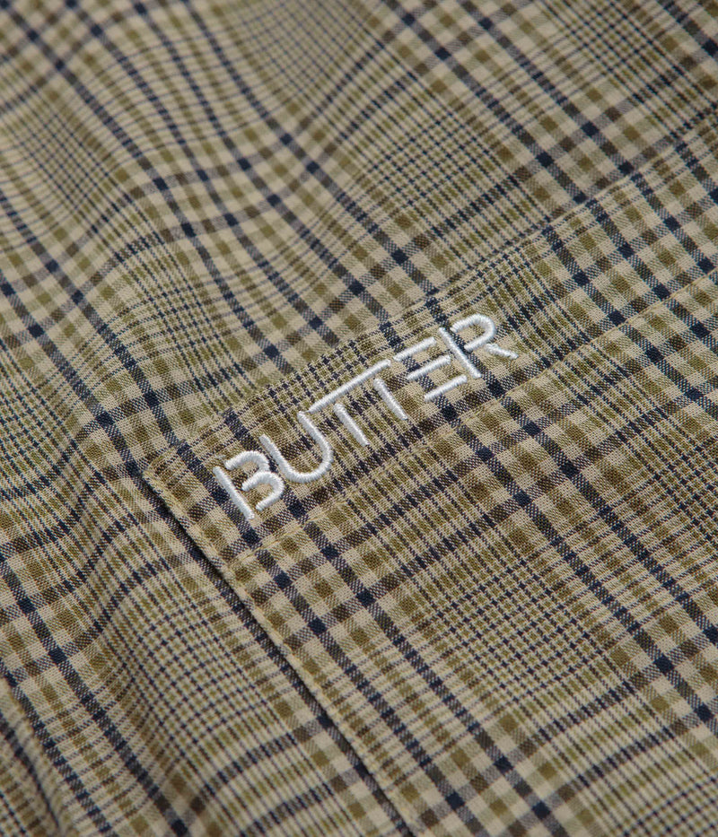 Butter Goods Equipt Plaid Shirt in Olive